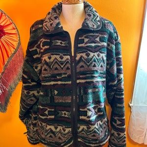 90s Columbia sportswear Mens Aztec print jacket! Mens Medium